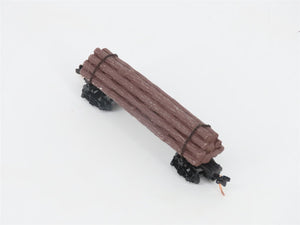 N Scale Micro-Trains MTL 113020 40' Skeleton Log Car w/ Log Load
