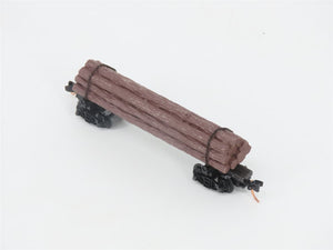 N Scale Micro-Trains MTL 113020 40' Skeleton Log Car w/ Log Load