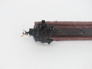 N Scale Micro-Trains MTL 113020 40' Skeleton Log Car w/ Log Load