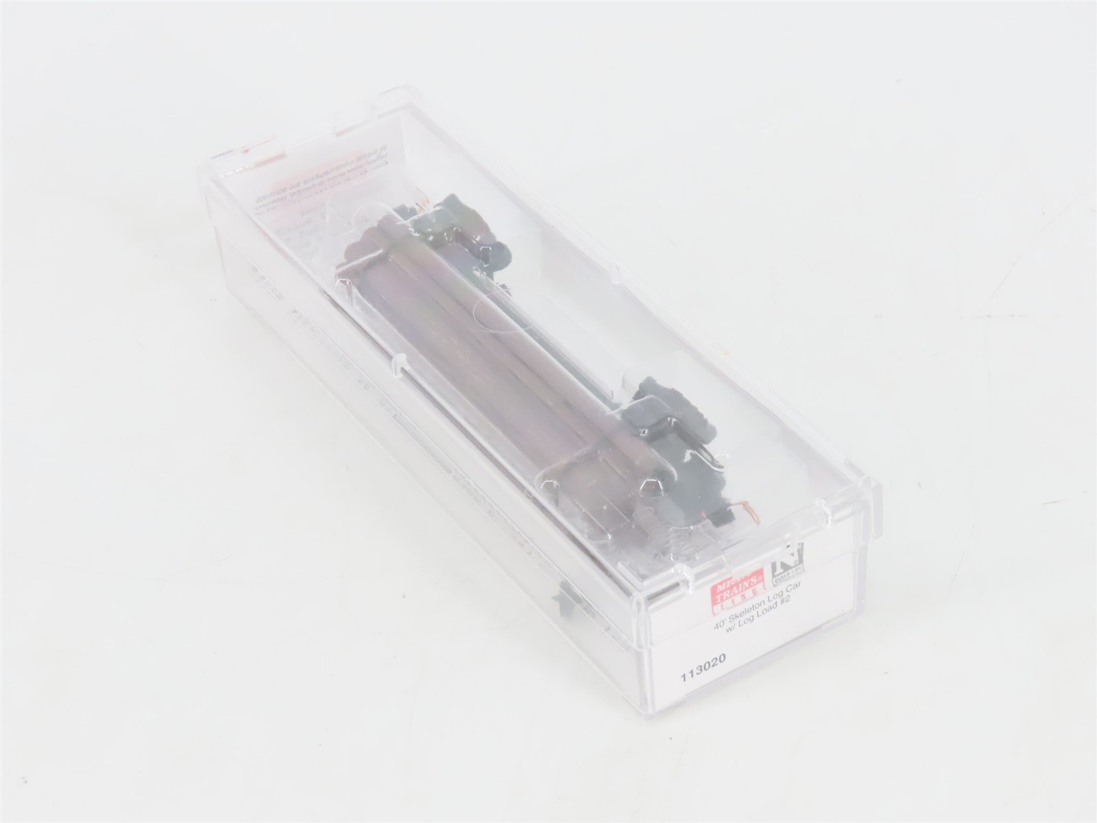 N Scale Micro-Trains MTL 113020 40' Skeleton Log Car w/ Log Load