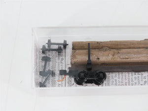 N Scale Micro-Trains MTL 11400040 40' Modern Log Car w/ Uprights & Log Load