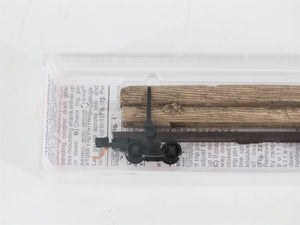 N Scale Micro-Trains MTL 11400050 40' Modern Log Car w/ Uprights & Log Load
