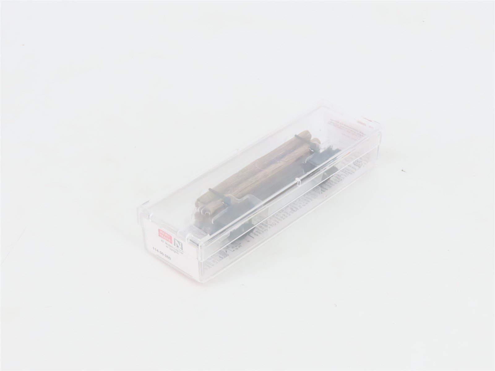 N Scale Micro-Trains MTL 11400050 40' Modern Log Car w/ Uprights & Log Load
