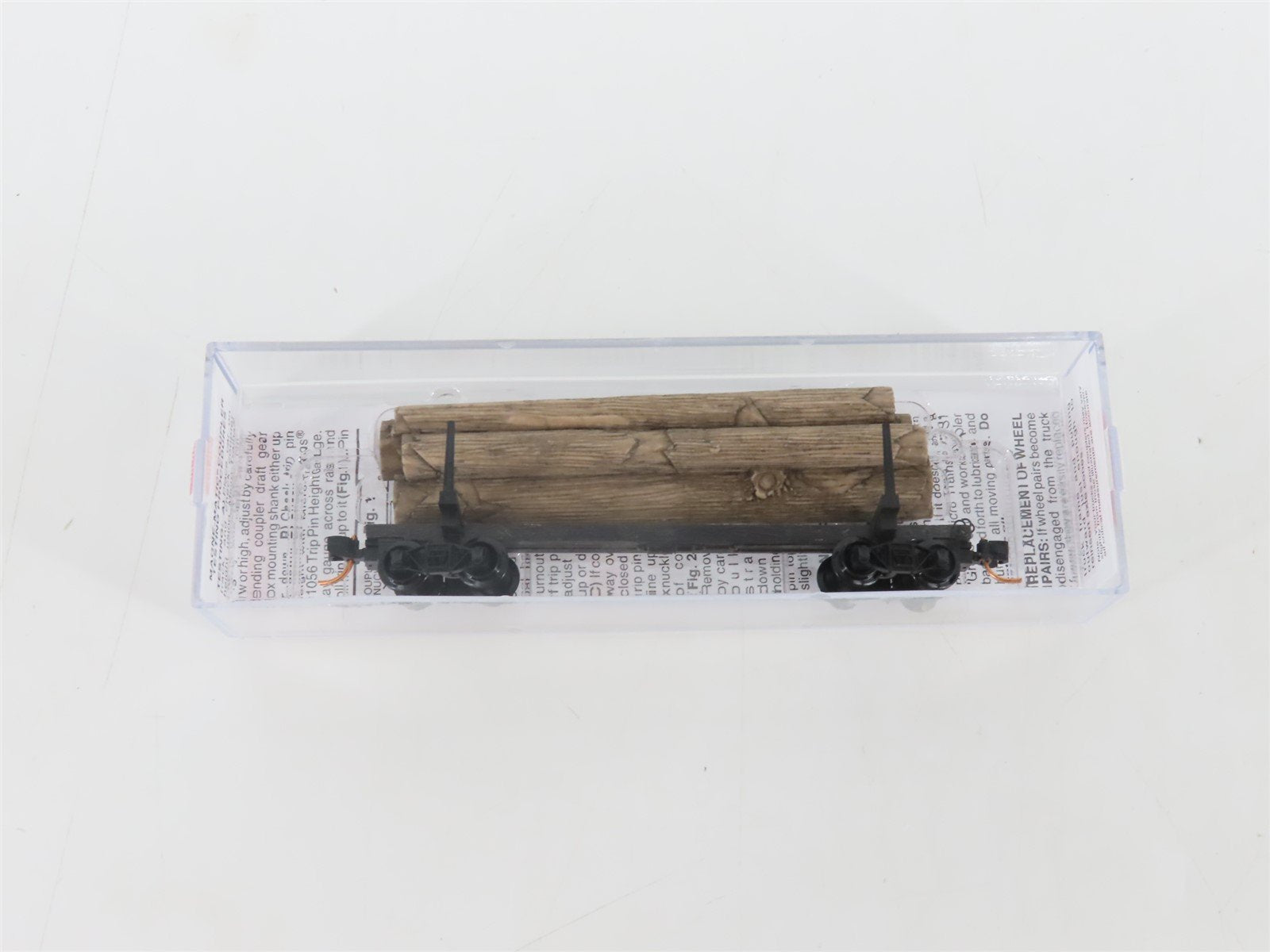 N Scale Micro-Trains MTL 11400060 40' Modern Log Car w/ Uprights & Log Load