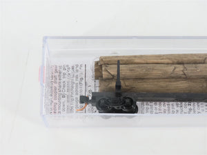 N Scale Micro-Trains MTL 11400060 40' Modern Log Car w/ Uprights & Log Load