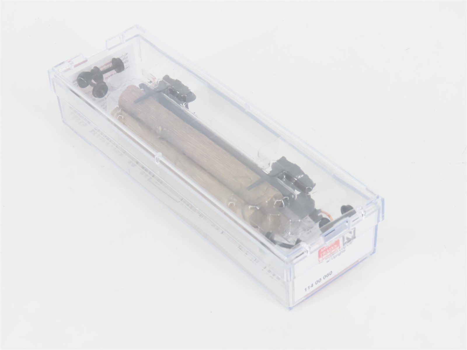 N Scale Micro-Trains MTL 11400060 40' Modern Log Car w/ Uprights & Log Load