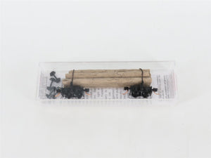 N Scale Micro-Trains MTL 11300710 Disconnect Log Car w/ Log Load