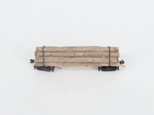 N Scale Micro-Trains MTL 11300710 Disconnect Log Car w/ Log Load