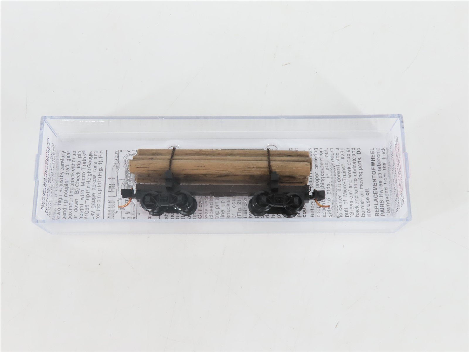 N Scale Micro-Trains MTL 11300530 30' Skeleton Log Car w/ Log Load