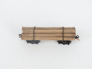 N Scale Micro-Trains MTL 11300530 30' Skeleton Log Car w/ Log Load