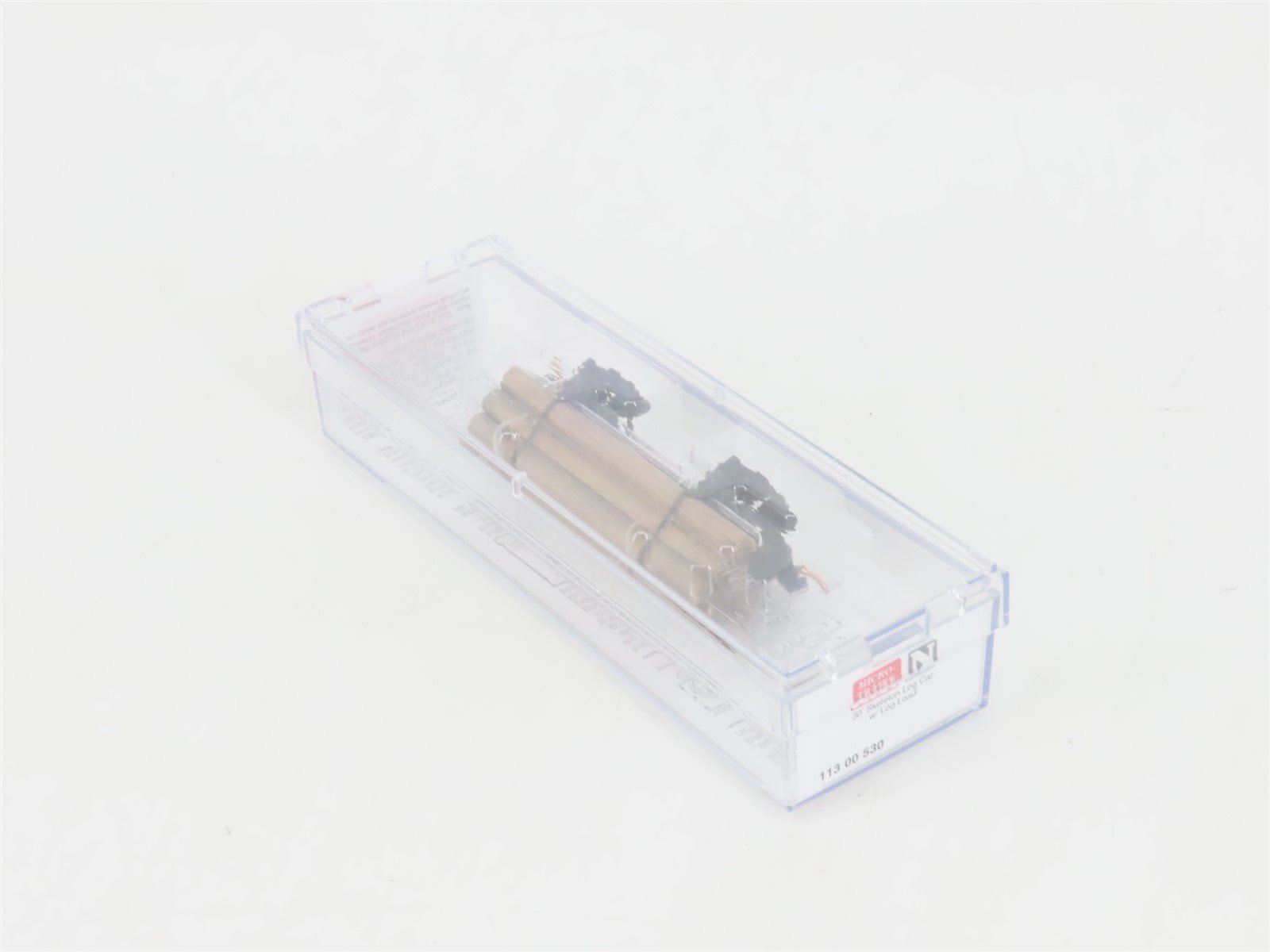 N Scale Micro-Trains MTL 11300530 30' Skeleton Log Car w/ Log Load