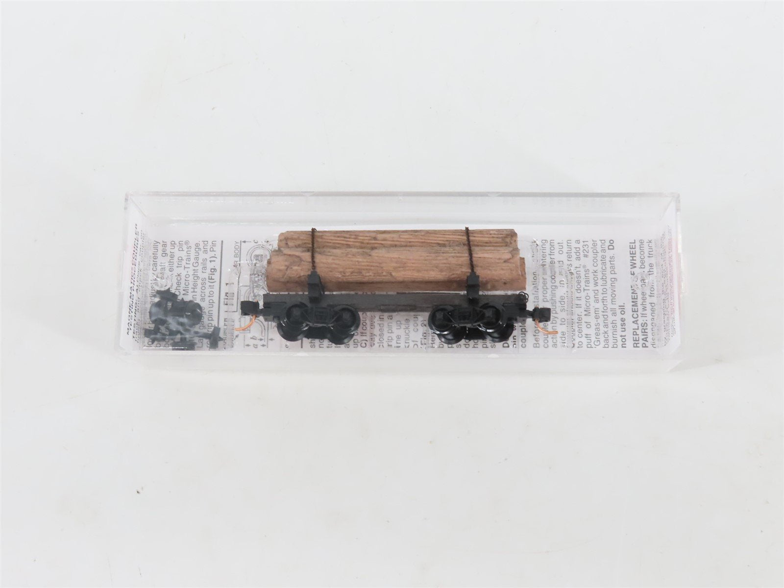 N Scale Micro-Trains MTL 113520 30' Skeleton Log Car w/ Log Load