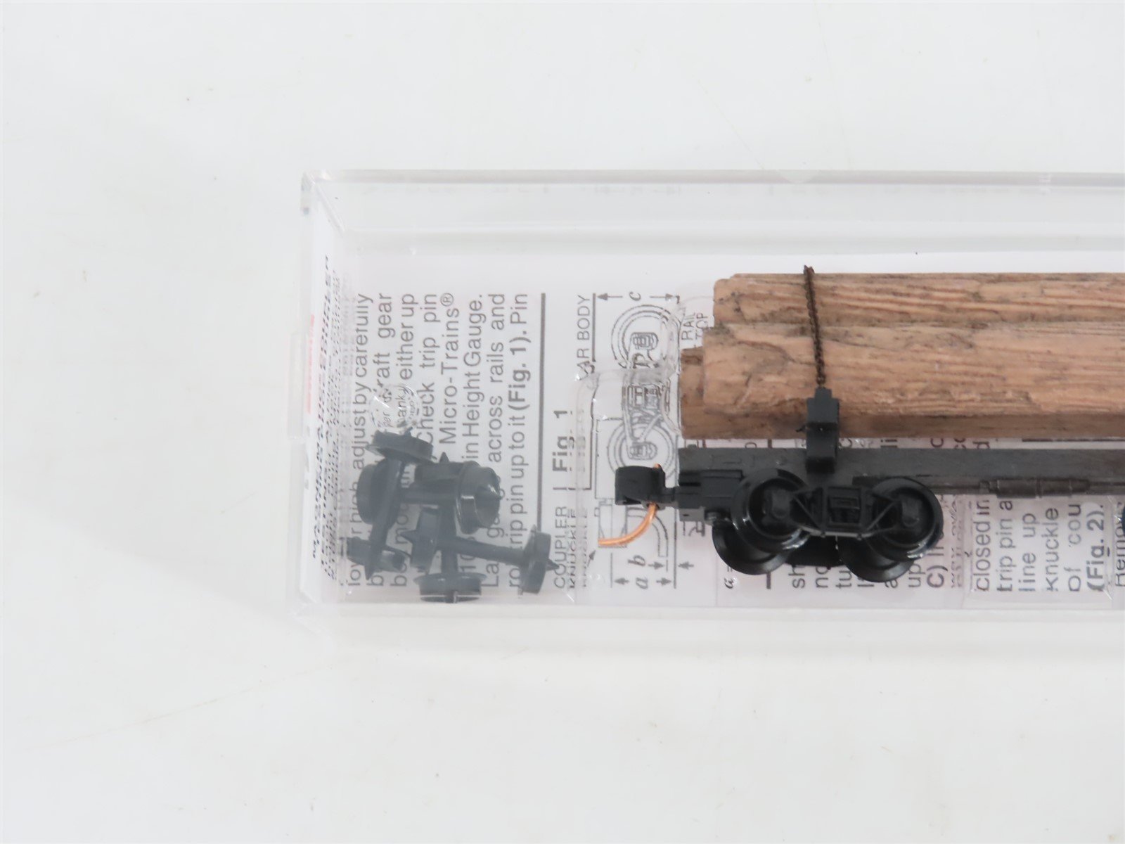 N Scale Micro-Trains MTL 113520 30' Skeleton Log Car w/ Log Load