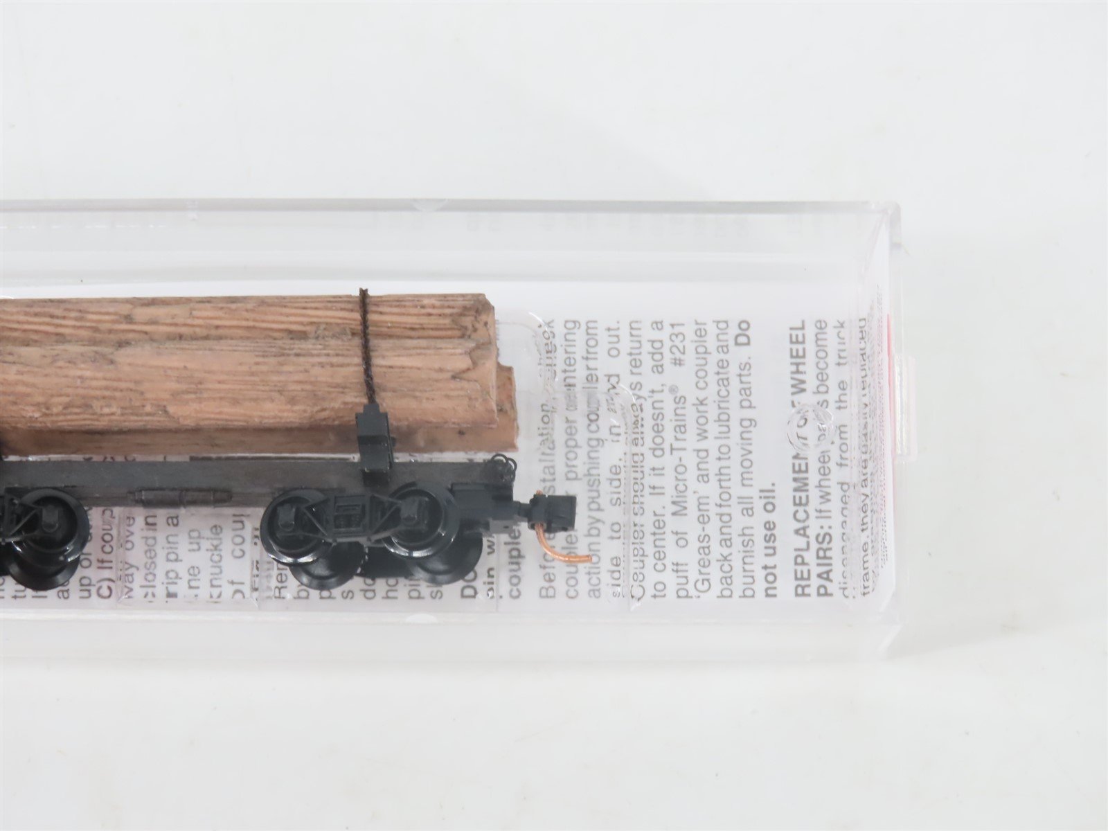 N Scale Micro-Trains MTL 113520 30' Skeleton Log Car w/ Log Load