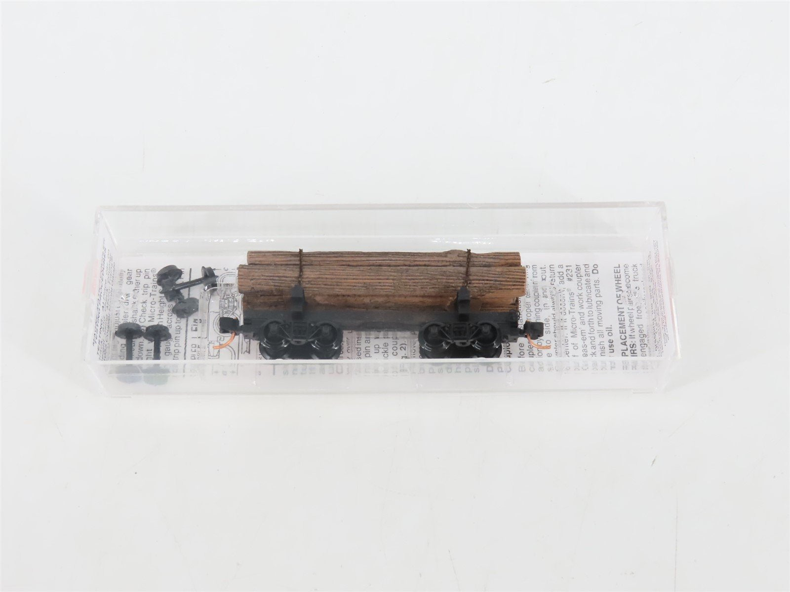 N Scale Micro-Trains MTL 113510 30' Skeleton Log Car w/ Log Load