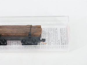 N Scale Micro-Trains MTL 113510 30' Skeleton Log Car w/ Log Load