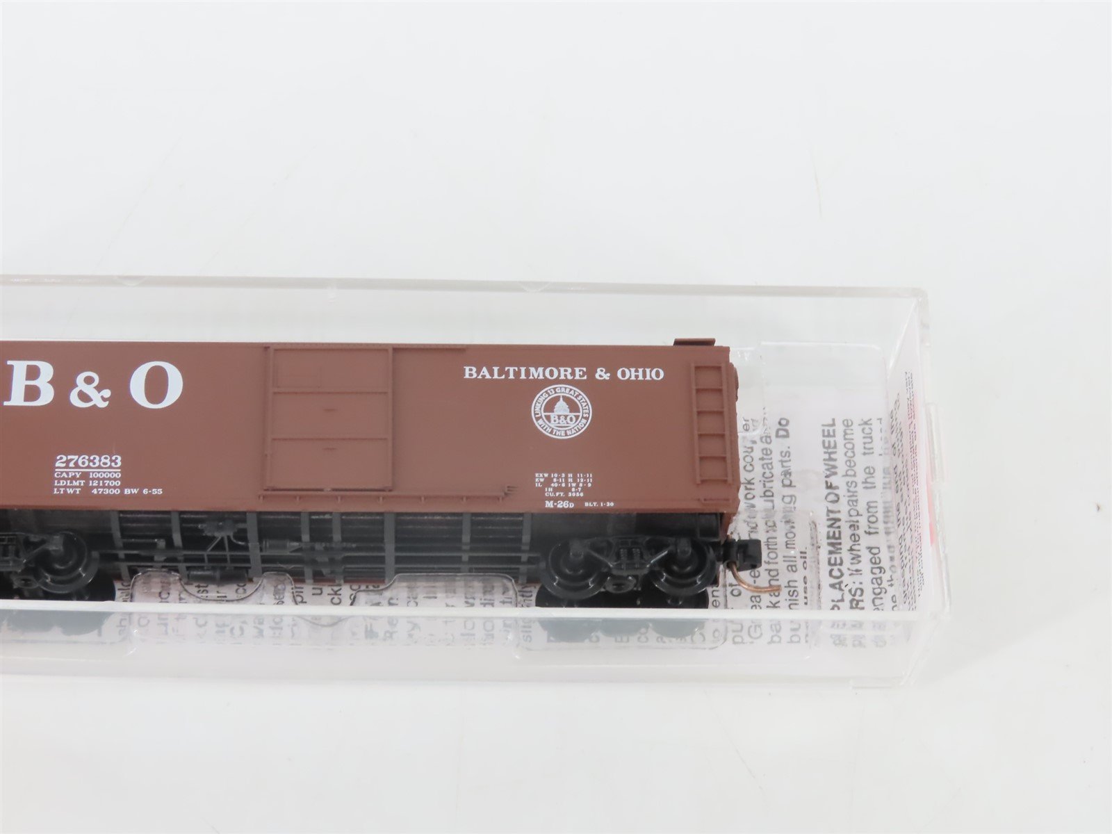 N Scale Micro-Trains MTL 120240 B&O Baltimore & Ohio 40' Box Car #276383