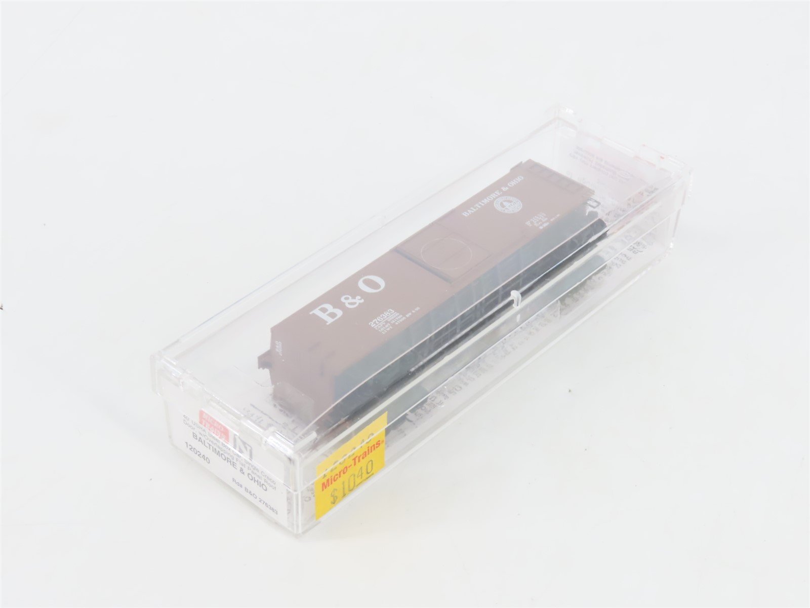N Scale Micro-Trains MTL 120240 B&O Baltimore & Ohio 40' Box Car #276383