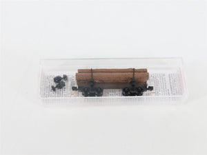 N Scale Micro-Trains MTL 113510 30' Skelton Log Car w/ Log Load