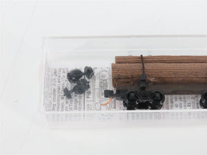 N Scale Micro-Trains MTL 113510 30' Skelton Log Car w/ Log Load