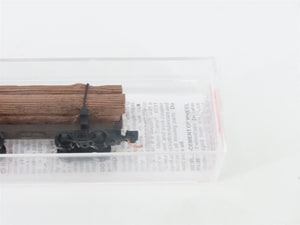 N Scale Micro-Trains MTL 113510 30' Skelton Log Car w/ Log Load