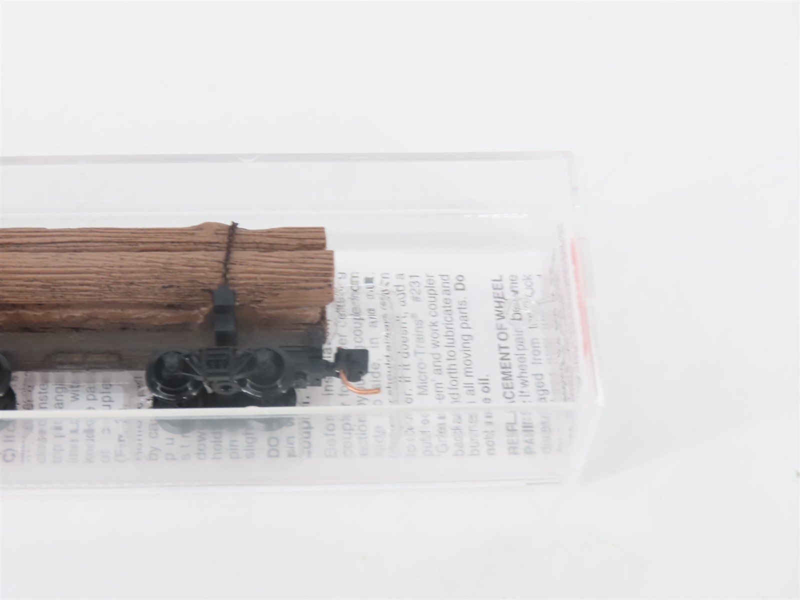 N Scale Micro-Trains MTL 113510 30' Skelton Log Car w/ Log Load