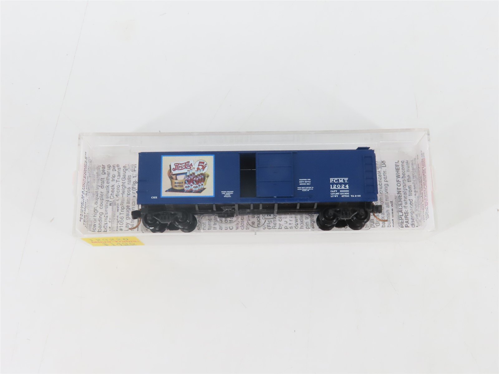 N Scale Micro-Trains MTL 120220 PCMT Pepsi-Cola 40' Single Door Box Car #12024