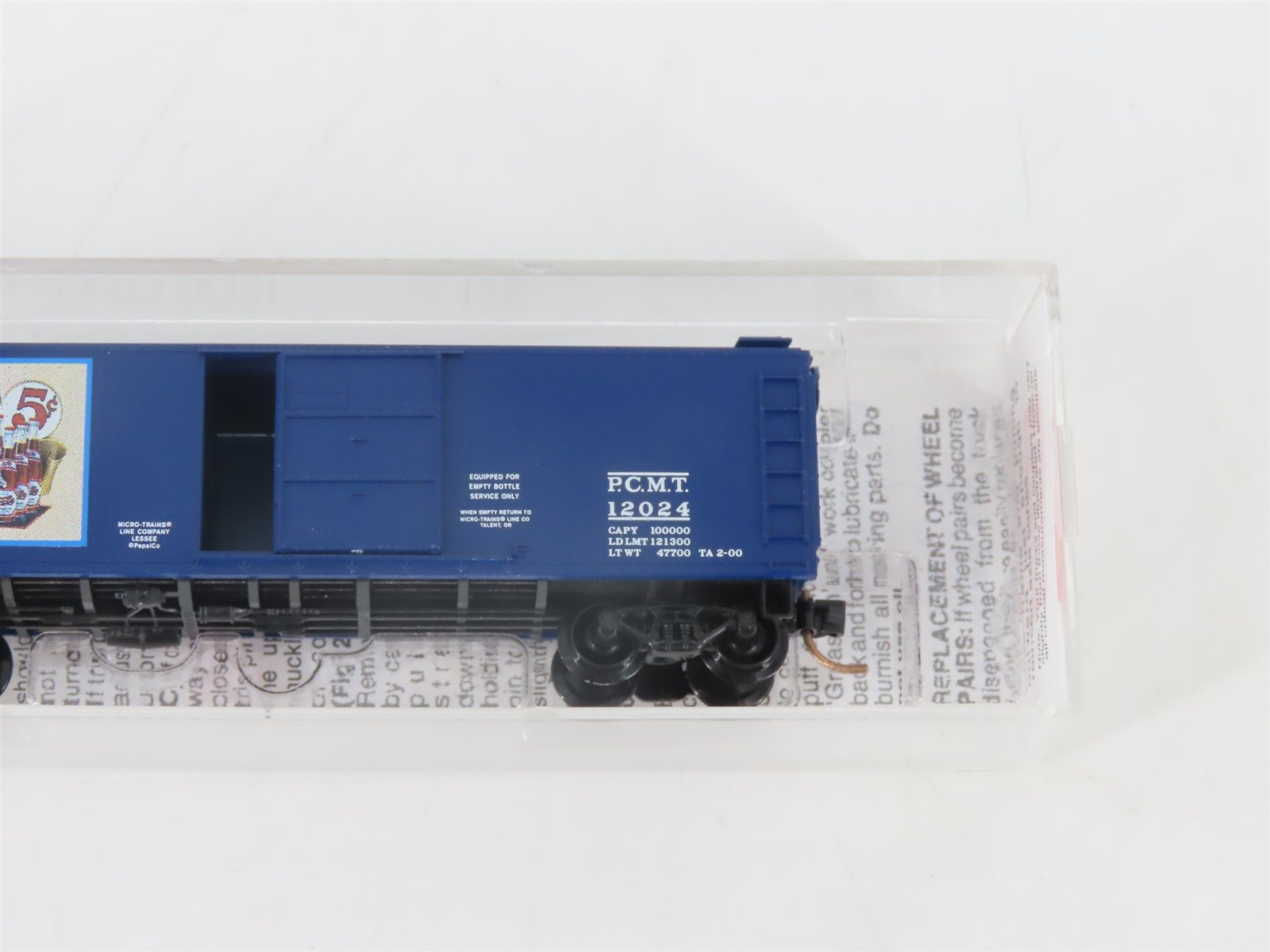 N Scale Micro-Trains MTL 120220 PCMT Pepsi-Cola 40' Single Door Box Car #12024