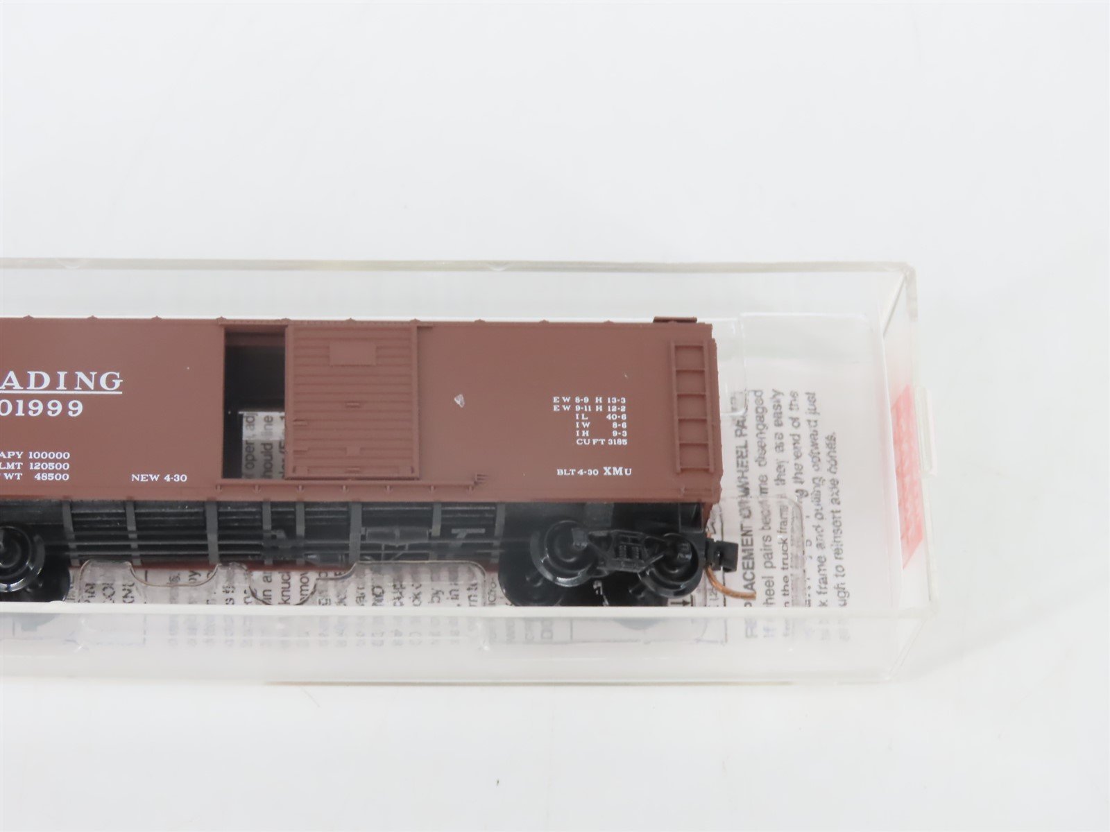 N Scale Micro-Trains MTL 120010 RDG Reading 40' Single Door Box Car #101999