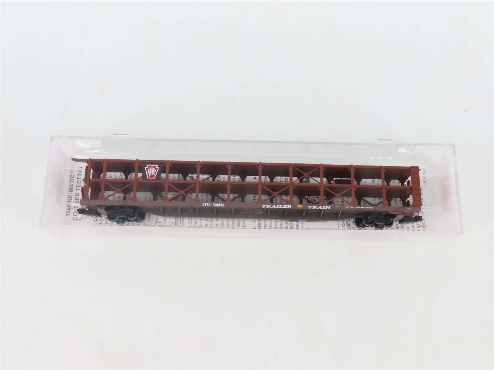 N Micro-Trains MTL 112030.1 KTTX PRR Pennsylvania 89' Open Auto Rack #901496