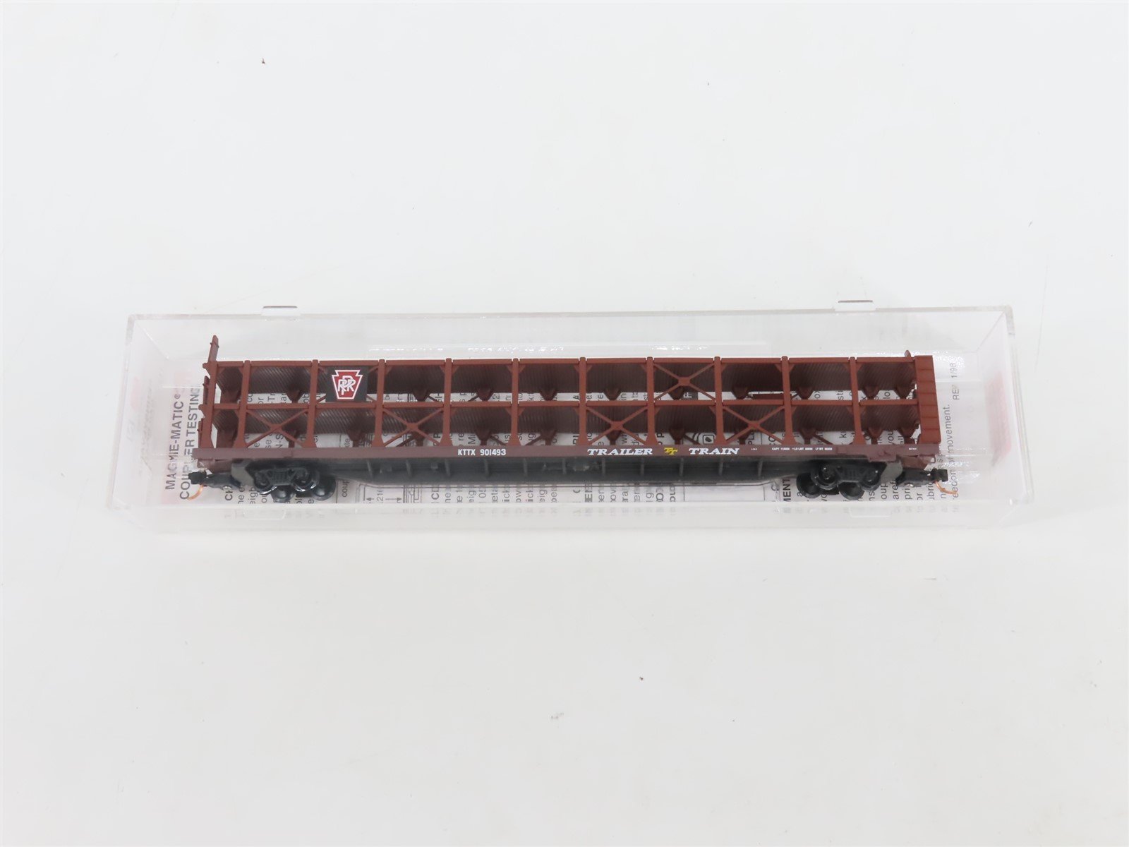 N Scale Micro-Trains MTL 112030.2 KTTX PRR Pennsylvania 89' Auto Rack #901493