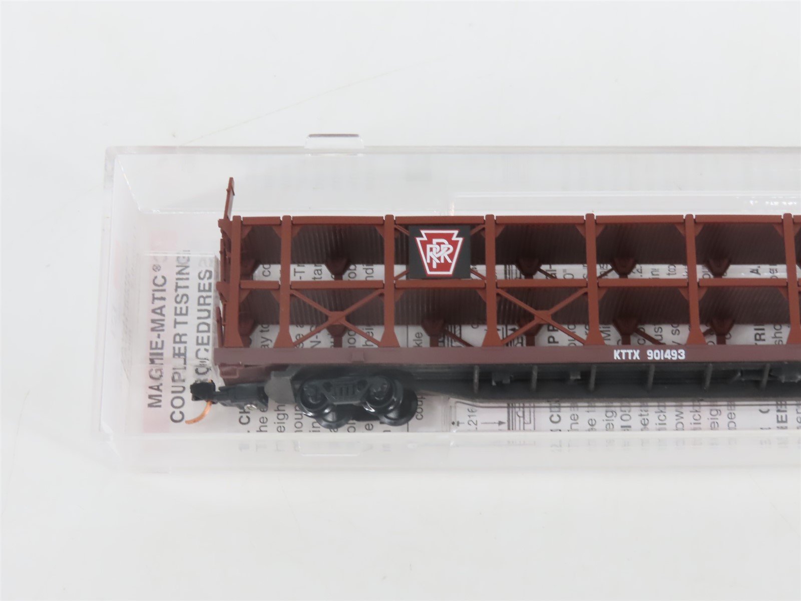 N Scale Micro-Trains MTL 112030.2 KTTX PRR Pennsylvania 89' Auto Rack #901493