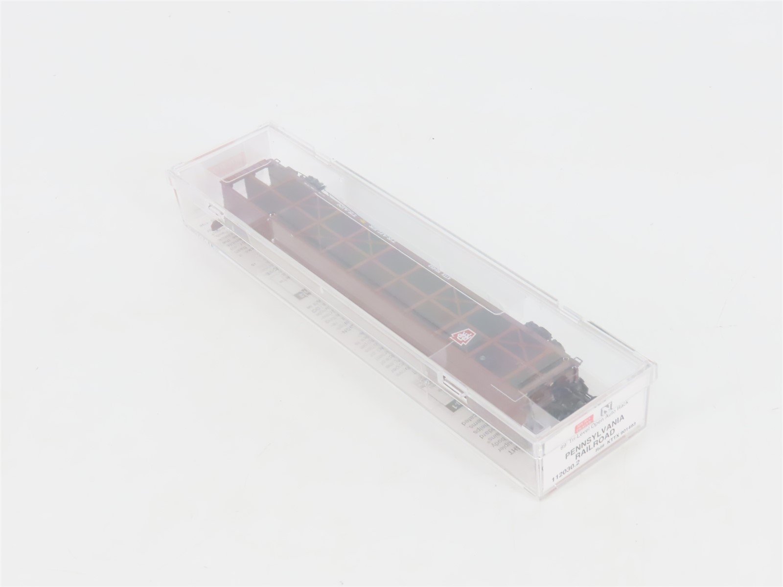 N Scale Micro-Trains MTL 112030.2 KTTX PRR Pennsylvania 89' Auto Rack #901493