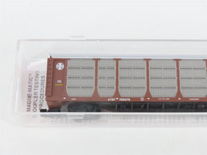 N Micro-Trains MTL 111010 ATSF Santa Fe 89' Tri-Level Closed Auto Rack #700276