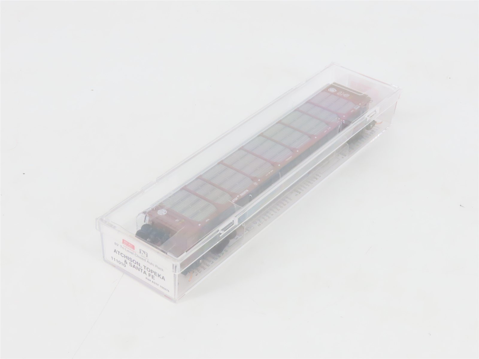 N Micro-Trains MTL 111010 ATSF Santa Fe 89' Tri-Level Closed Auto Rack #700276