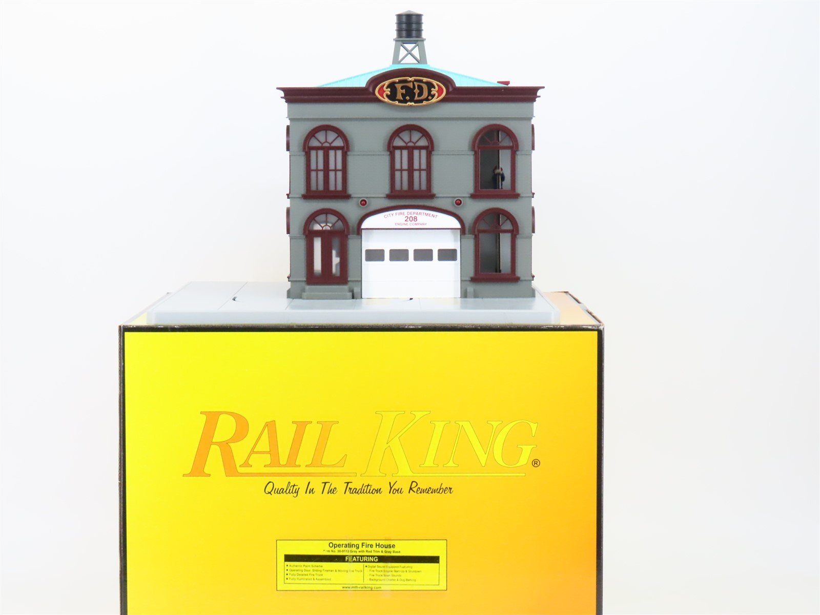 O Scale MTH Rail King 30-9112 Operating Fire House