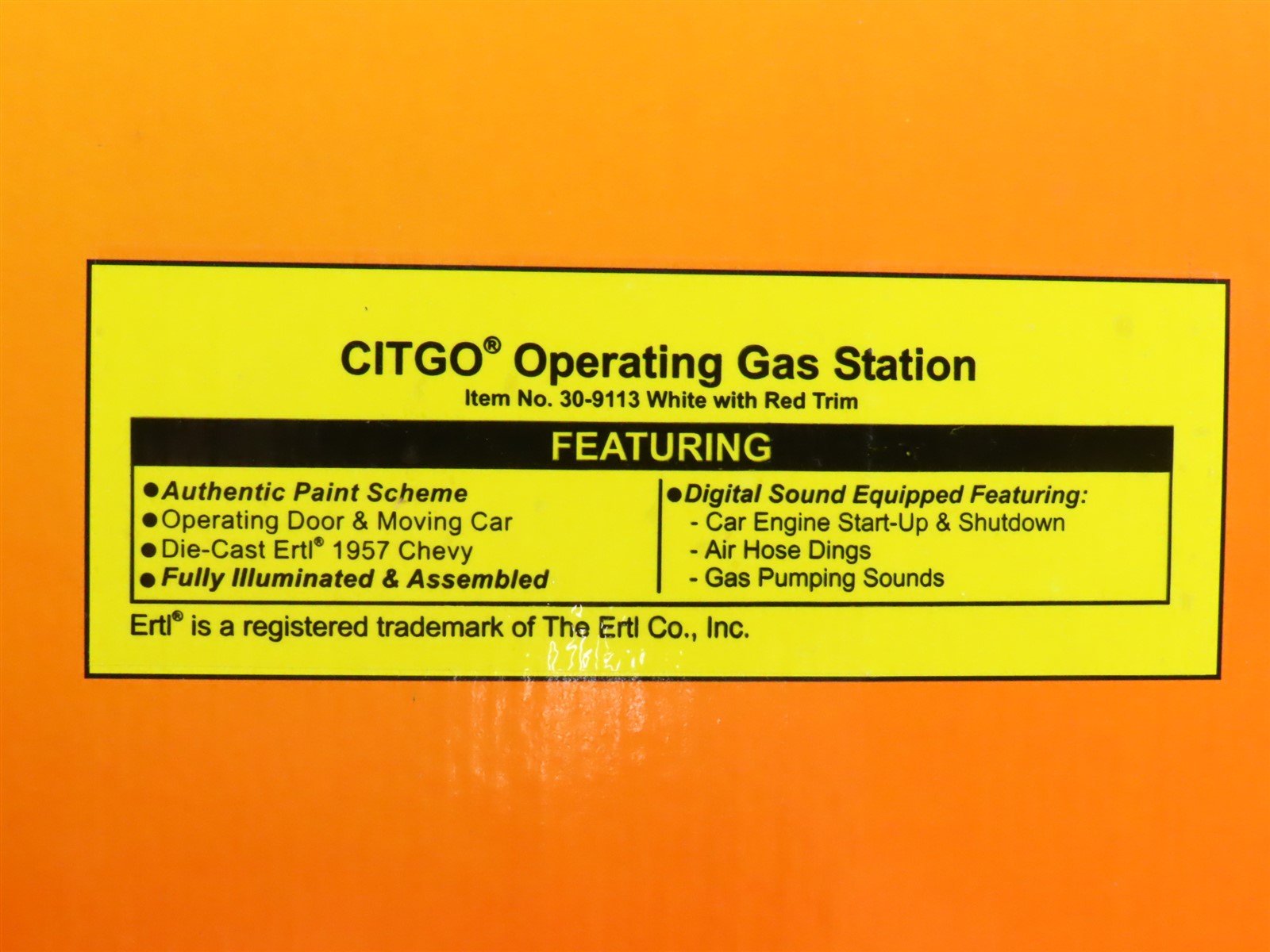 O Scale MTH Rail King 30-9113 Citgo Operating Gas Station