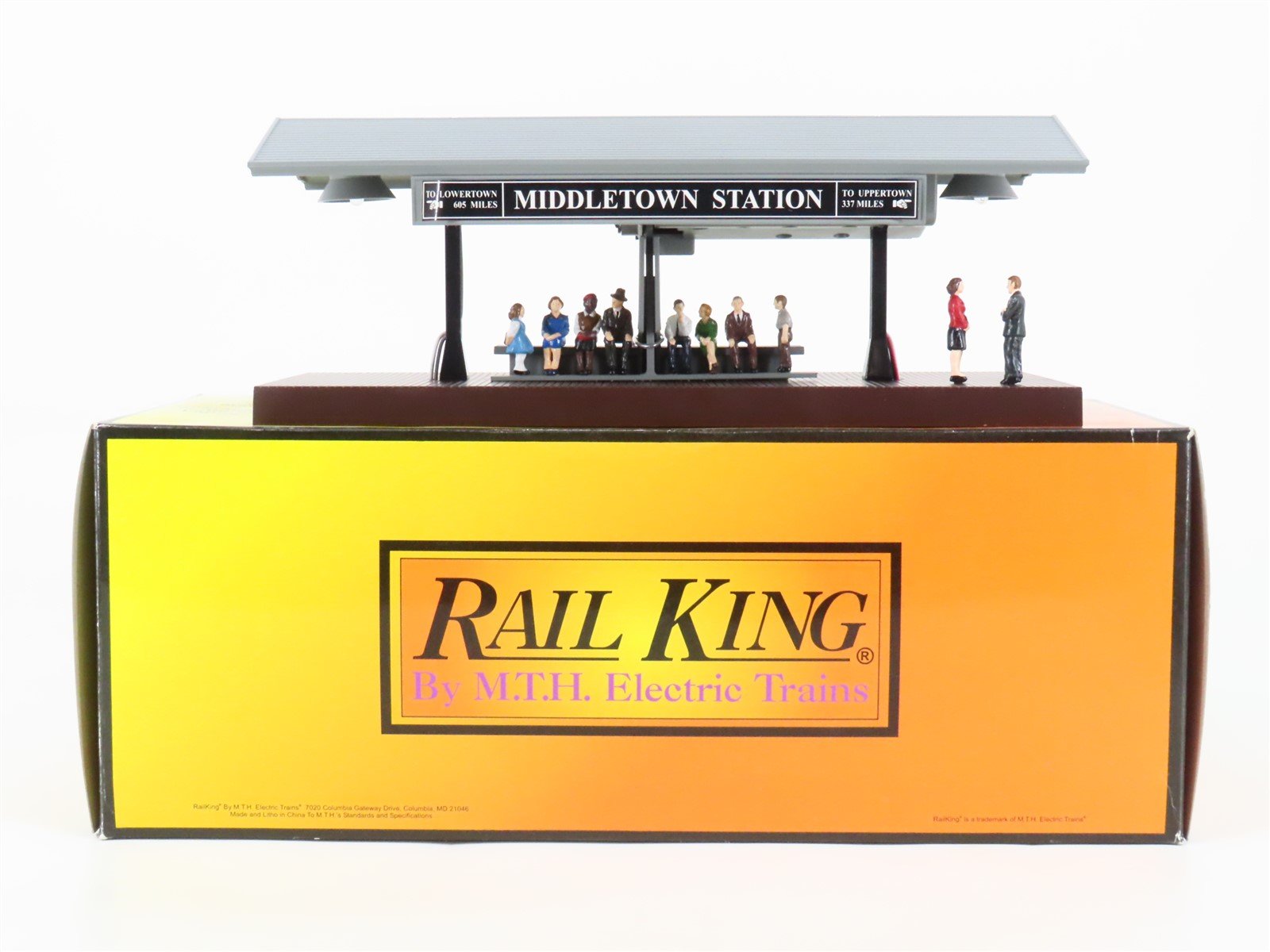 O Scale MTH Rail King 30-9107 Operating Passenger Station Platform