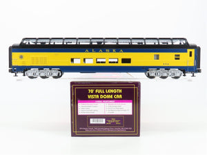 O Gauge 3-Rail MTH 20-6718 ARR Alaska 70' Full Vista Dome Passenger Car #506