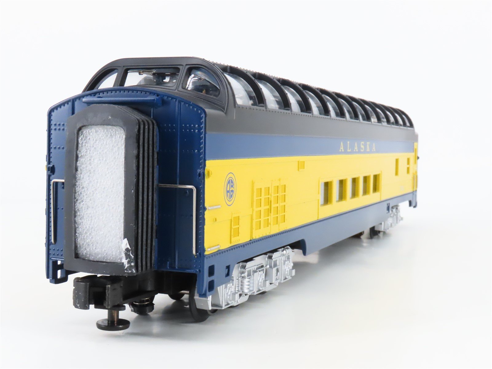 O Gauge 3-Rail MTH 20-6718 ARR Alaska 70' Full Vista Dome Passenger Car #506