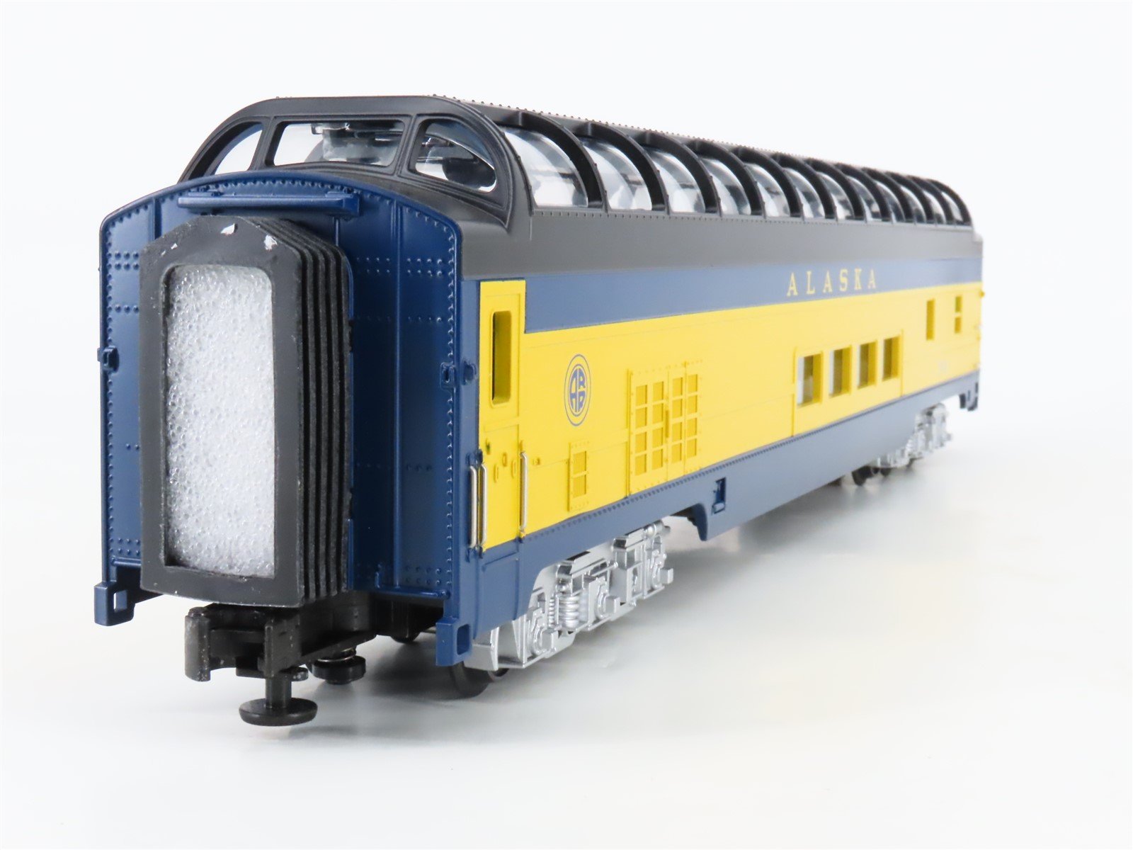 O Gauge 3-Rail MTH 20-6718 ARR Alaska 70' Full Vista Dome Passenger Car #506
