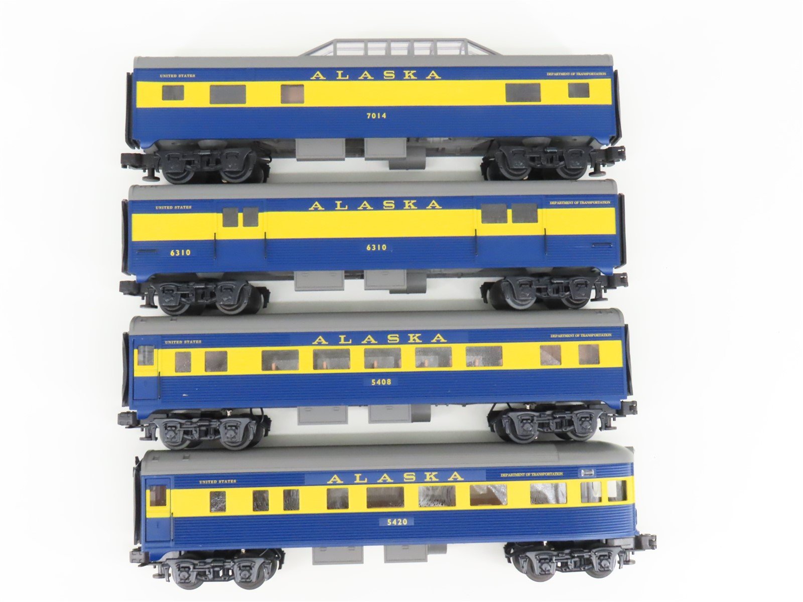 O Gauge 3-Rail Lionel 6-29041 ARR Alaska Streamliner Passenger 4-Car Set