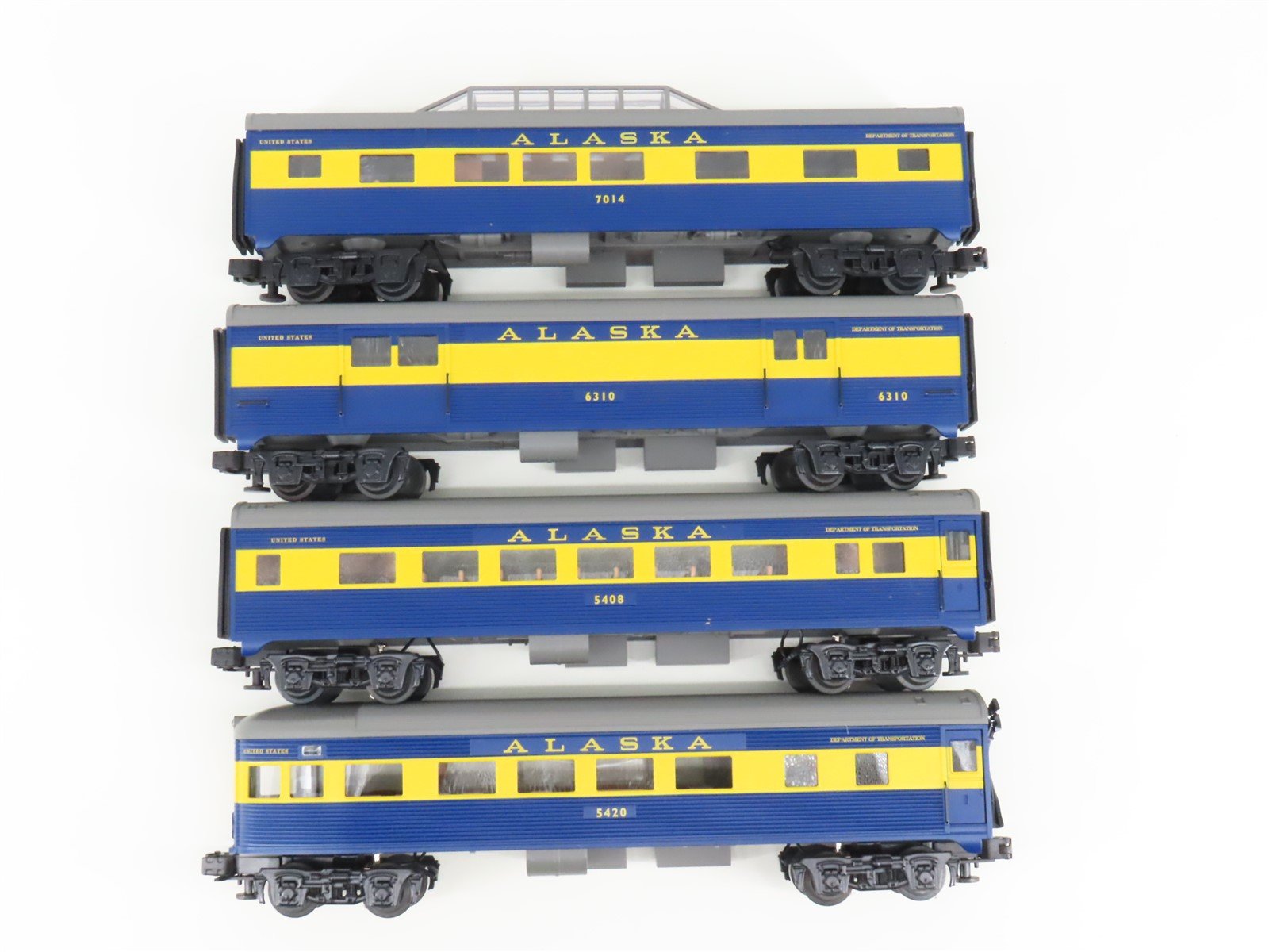 O Gauge 3-Rail Lionel 6-29041 ARR Alaska Streamliner Passenger 4-Car Set