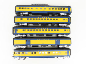 O Gauge 3-Rail MTH 20-6518 ARR Alaska 70' Streamlined Passenger 5-Car Set