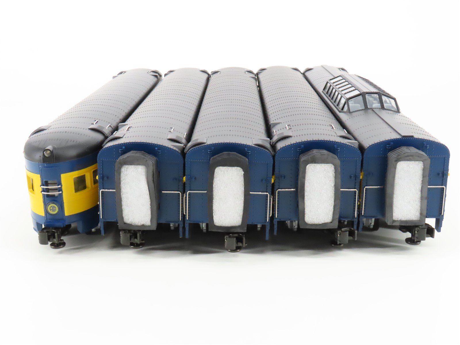 O Gauge 3-Rail MTH 20-6518 ARR Alaska 70' Streamlined Passenger 5-Car Set