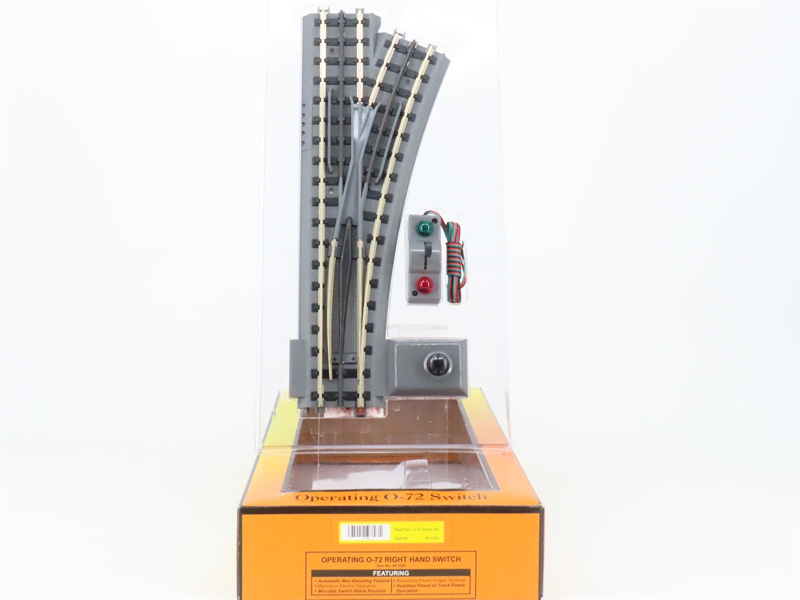 O Gauge 3-Rail MTH 40-1020 Operating O-72 Right Hand Switch Track Piece