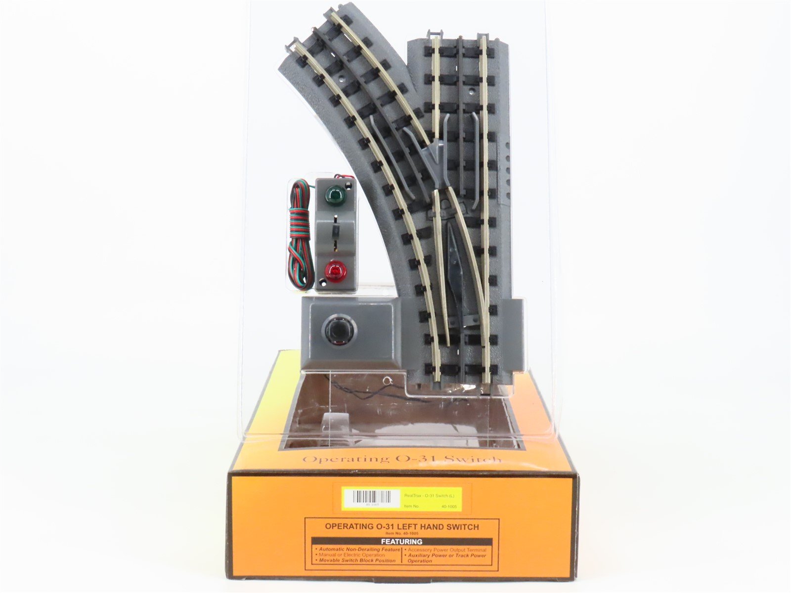 O Gauge 3-Rail MTH 40-1005 Operating O-31 Left Hand Switch Track Piece