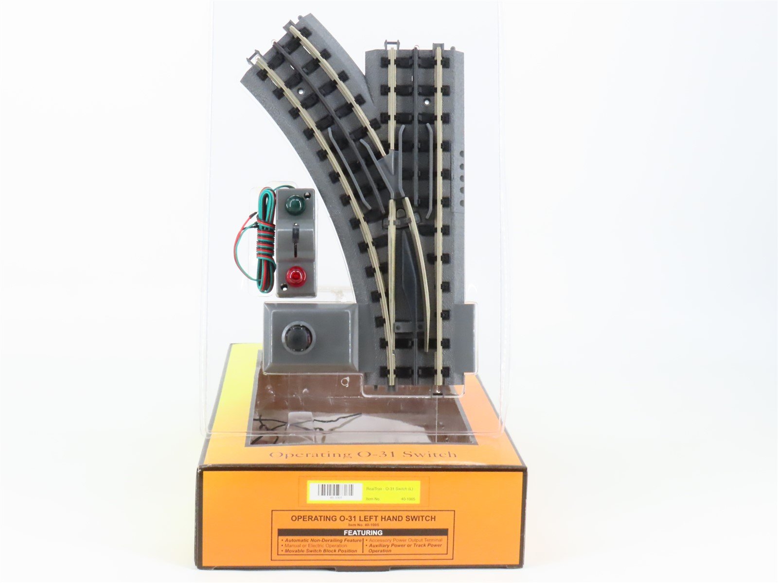 O Gauge 3-Rail MTH 40-1005 Operating O-31 Left Hand Switch Track Piece