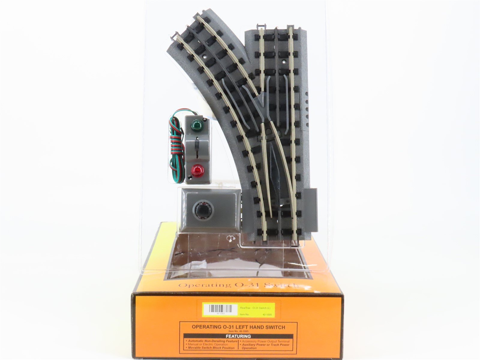 O Gauge 3-Rail MTH 40-1005 Operating O-31 Left Hand Switch Track Piece