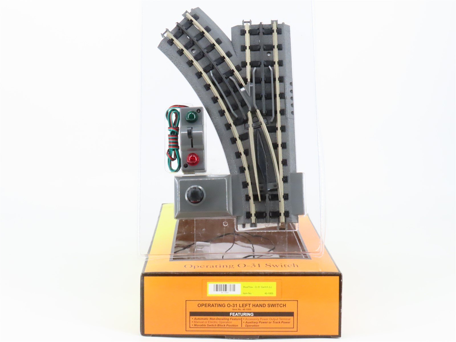 O Gauge 3-Rail MTH 40-1005 Operating O-31 Left Hand Switch Track Piece
